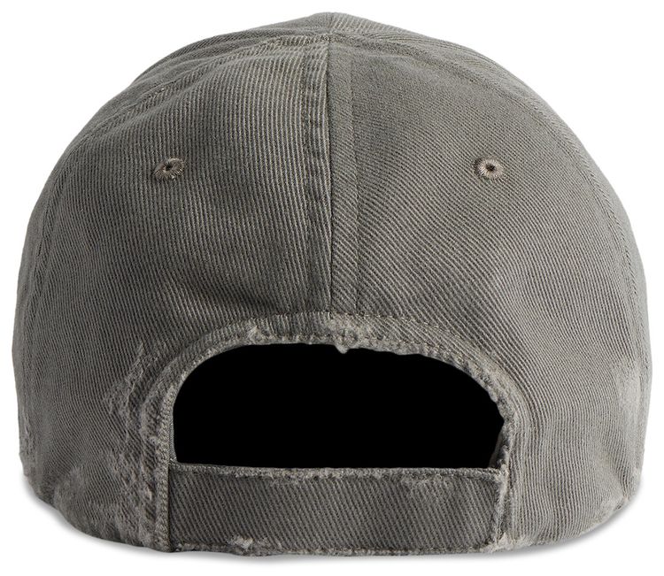 Balenciaga Logo Baseball Cap Smoked Grey