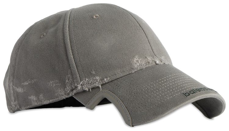 Balenciaga Logo Baseball Cap Smoked Grey