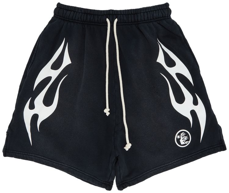 Hellstar Flame Shorts White
