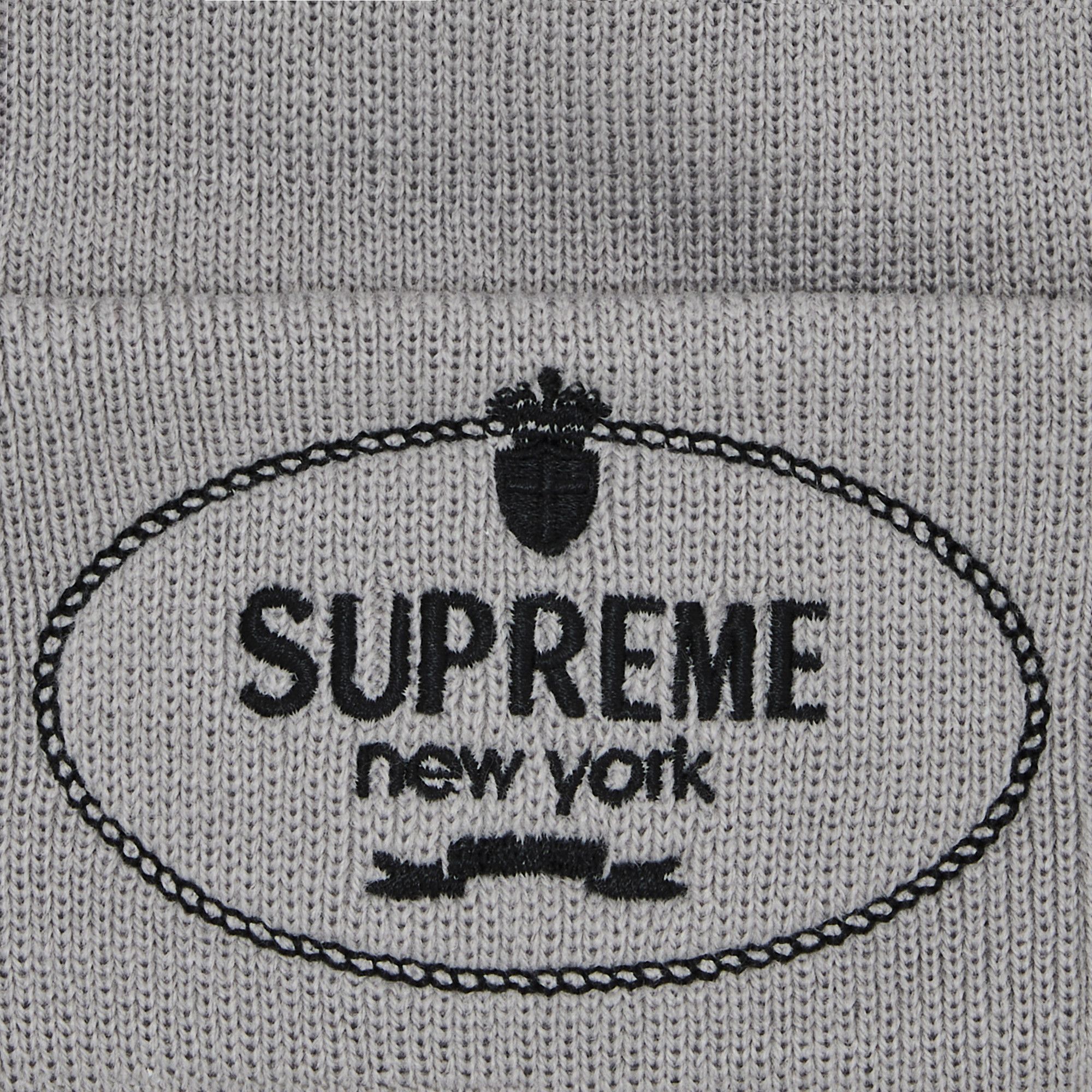 Supreme Crest Beanie 'Grey'