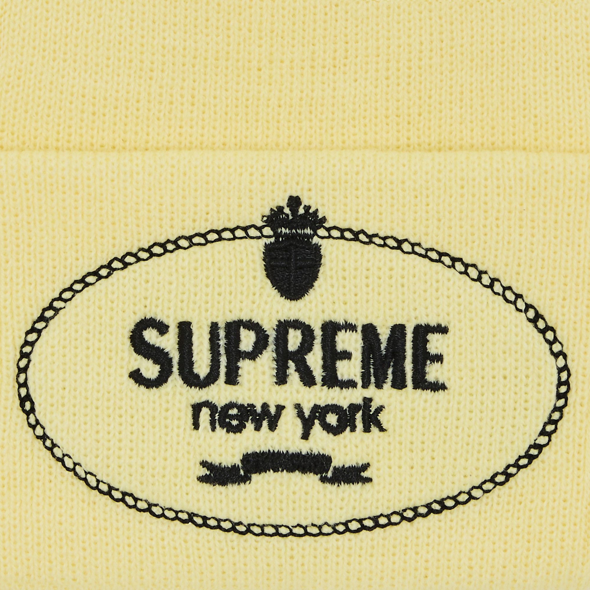 Buy Supreme Crest Beanie 'Light Yellow' - FW24BN82 LIGHT YELLOW | GOAT