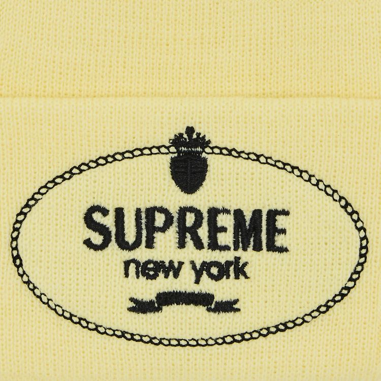 Supreme Crest Beanie Light Yellow