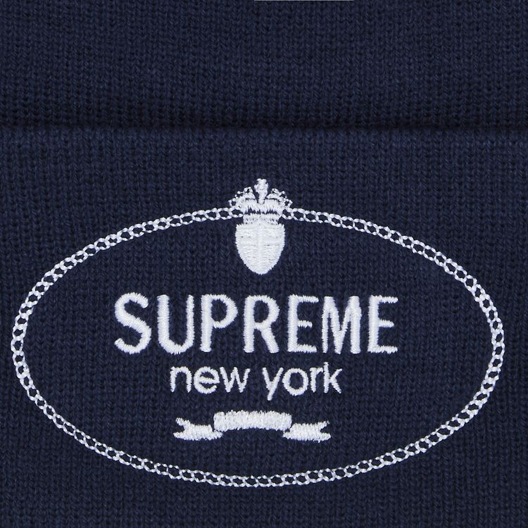 Supreme Crest Beanie Navy