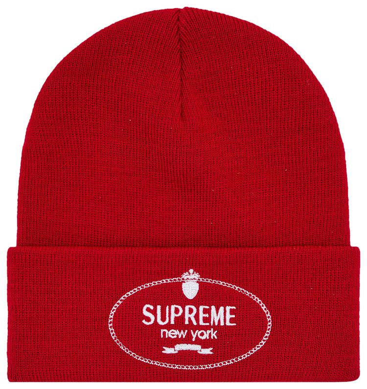 Supreme Crest Beanie Red