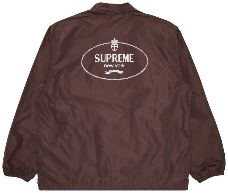 Supreme Crest Coaches Jacket Brown