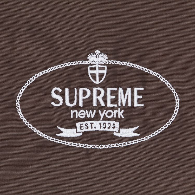 Supreme Crest Coaches Jacket Brown