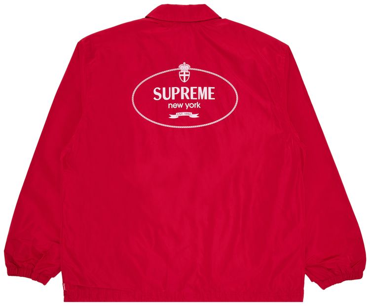 Supreme Crest Coaches Jacket Red
