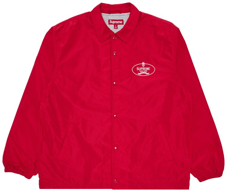 Supreme Crest Coaches Jacket Red
