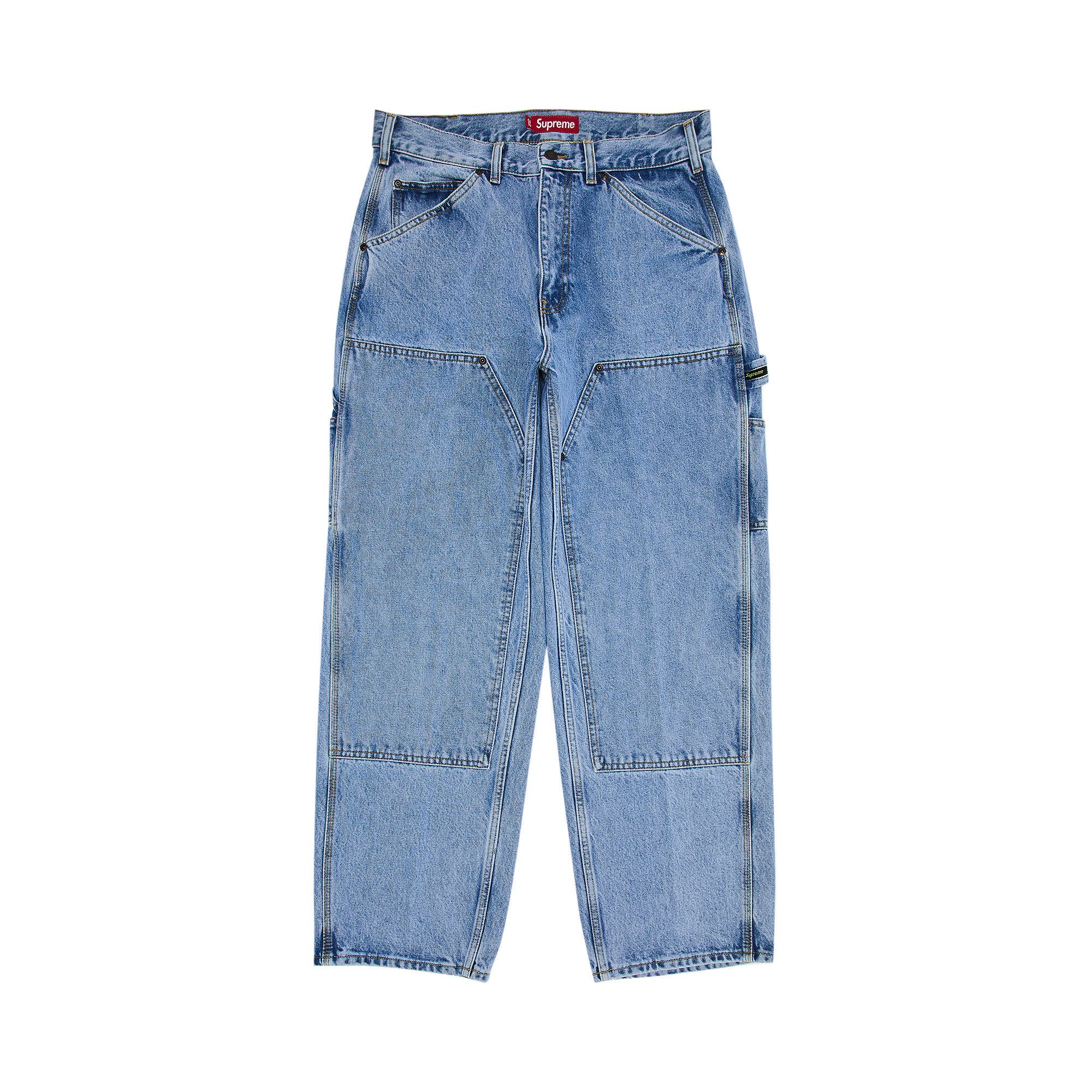 Buy Supreme Double Knee Painter Pant 'Washed Indigo