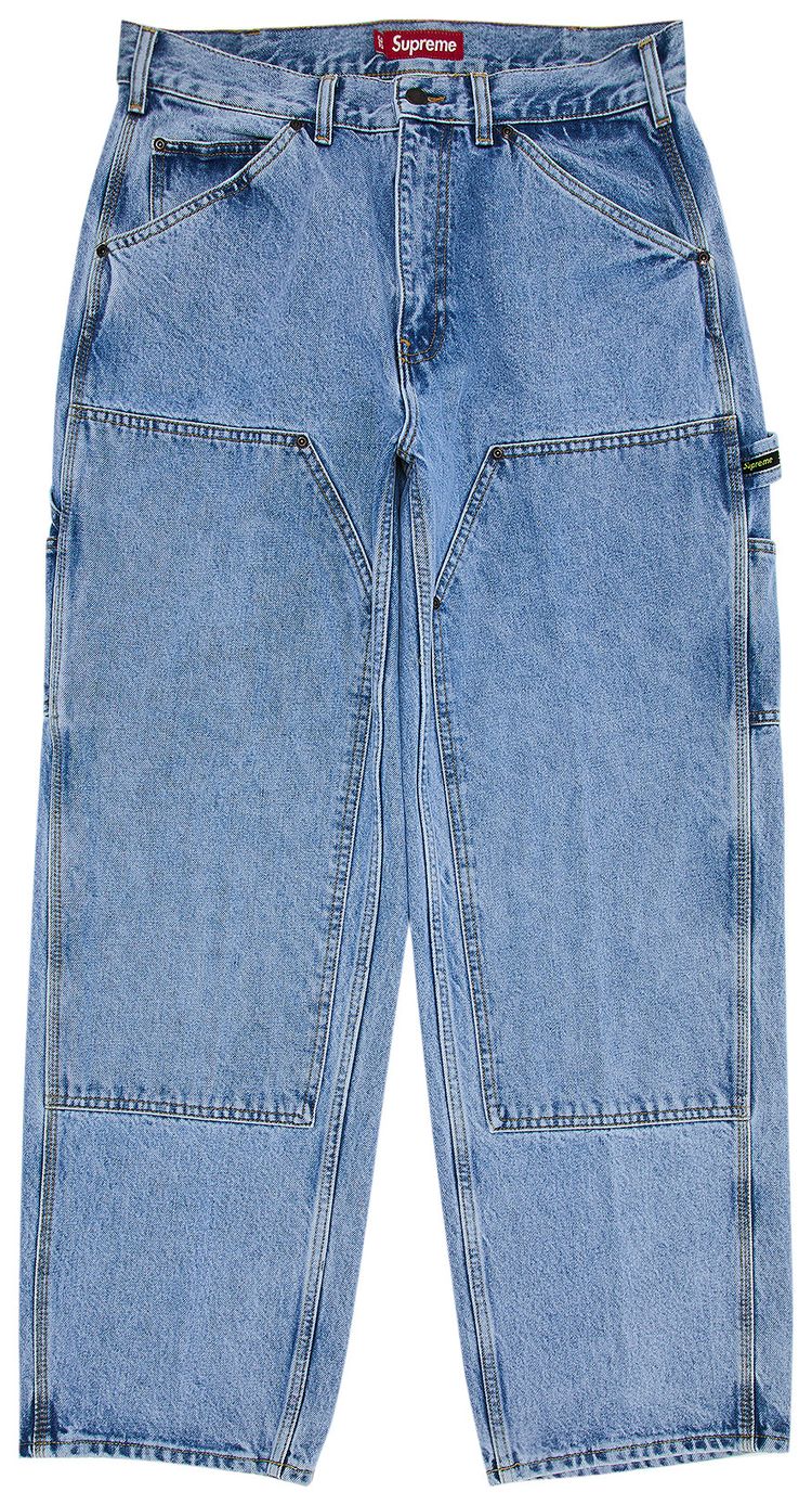 Supreme Double Knee Painter Pant Washed Indigo