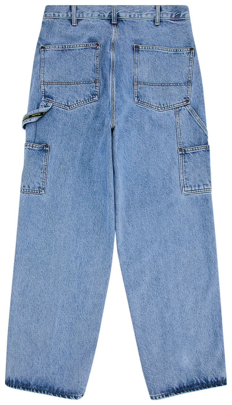 Supreme Double Knee Painter Pant Washed Indigo