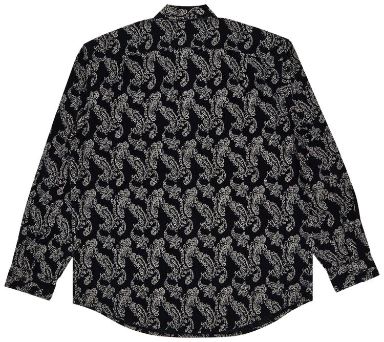 Supreme Paisley Flannel Shirt Black