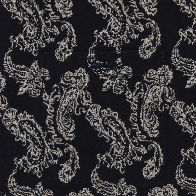 Supreme Paisley Flannel Shirt Black