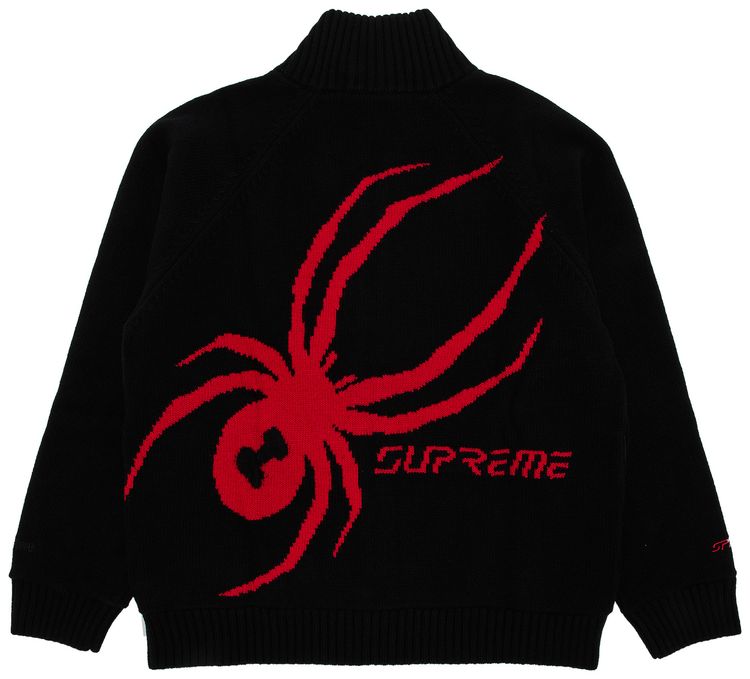 Supreme x Spyder WINDSTOPPER Zip Up Sweater Black