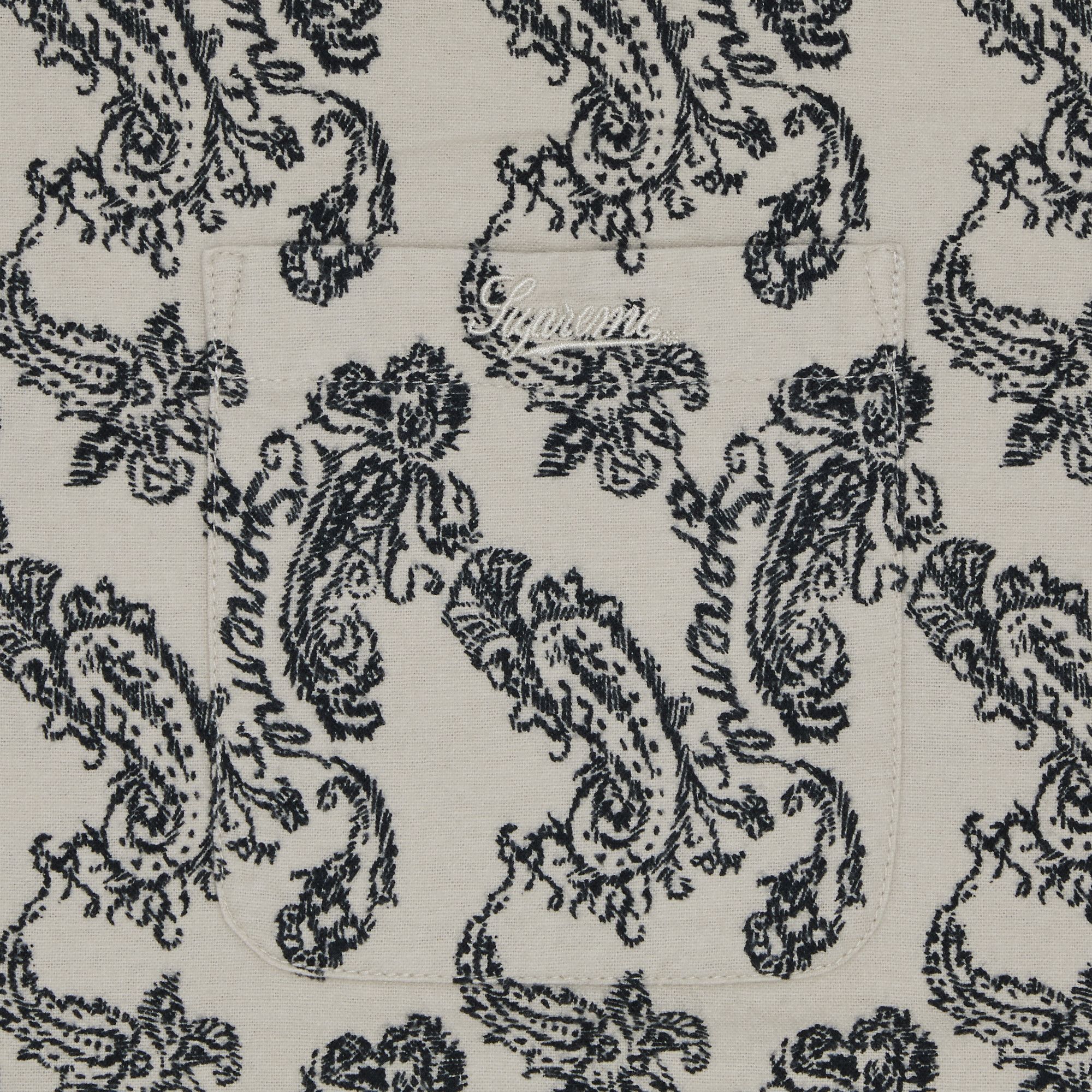 Buy Supreme Paisley Flannel Shirt 'White' - FW24S43 WHITE | GOAT