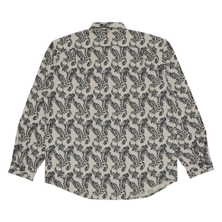 Supreme Paisley Flannel Shirt White