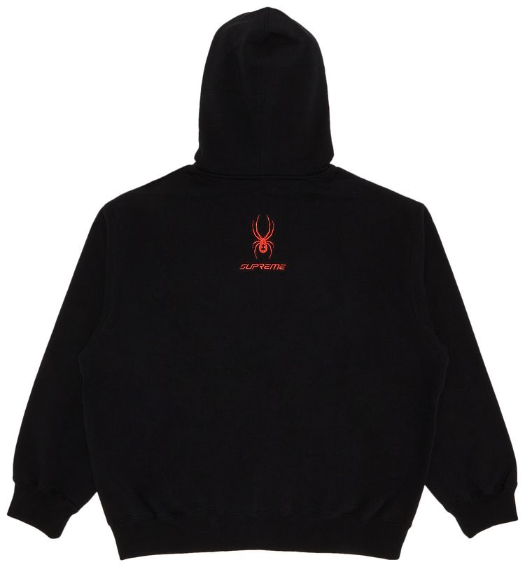 Supreme x Spyder Zip Up Hooded Sweatshirt Black