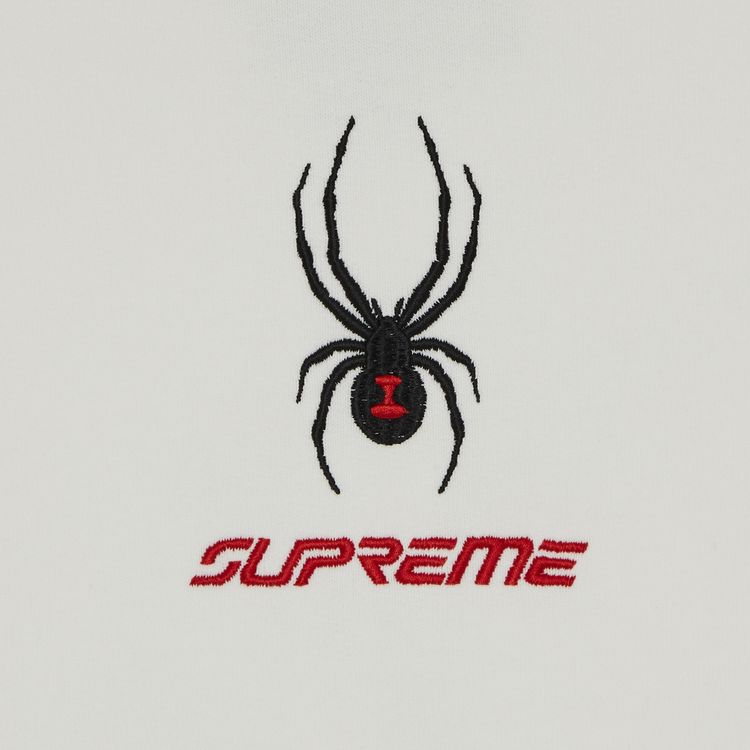 Supreme x Spyder Zip Up Hooded Sweatshirt White