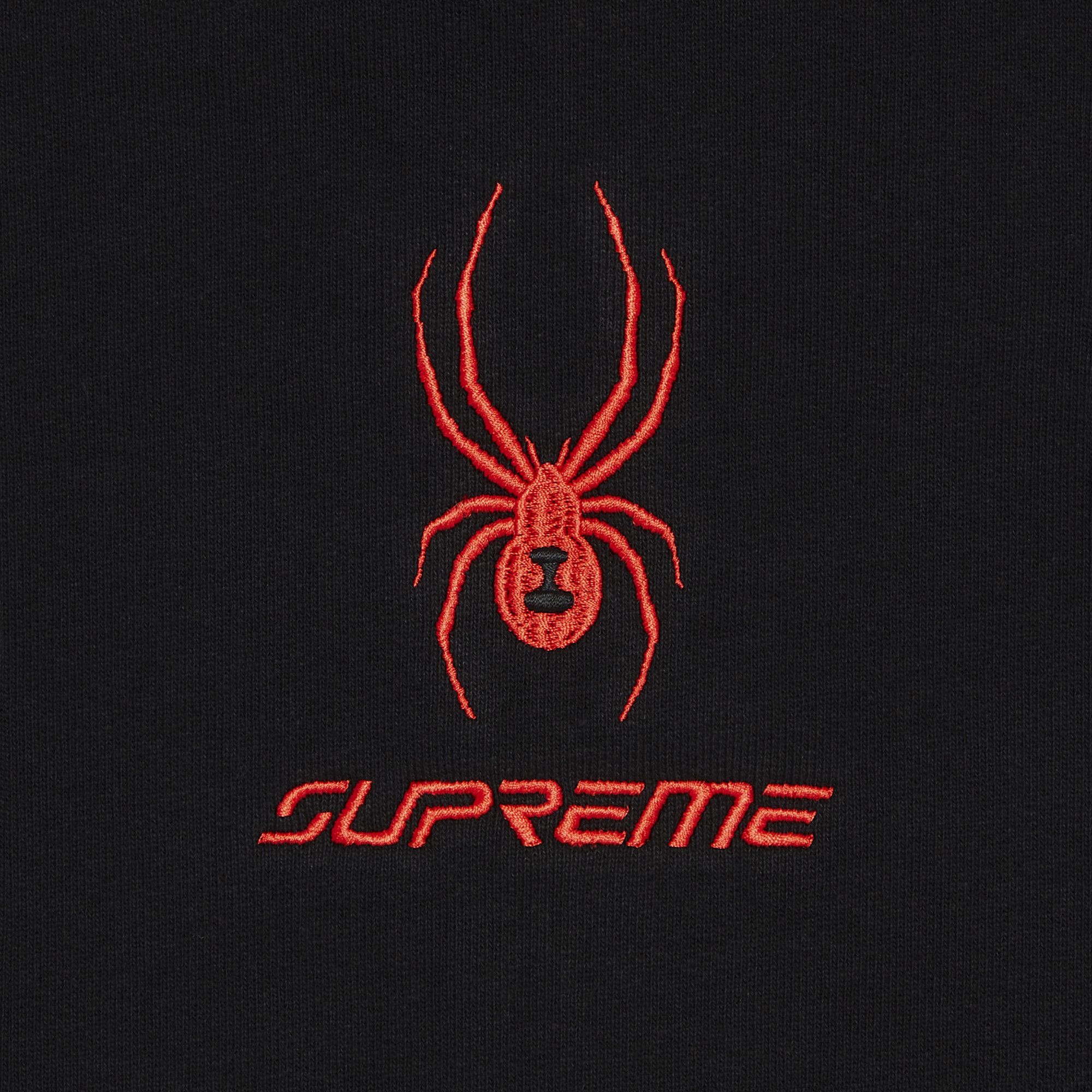 Size xl Supreme x Spyder Zip Up Hooded Sweatshirt 'Black'