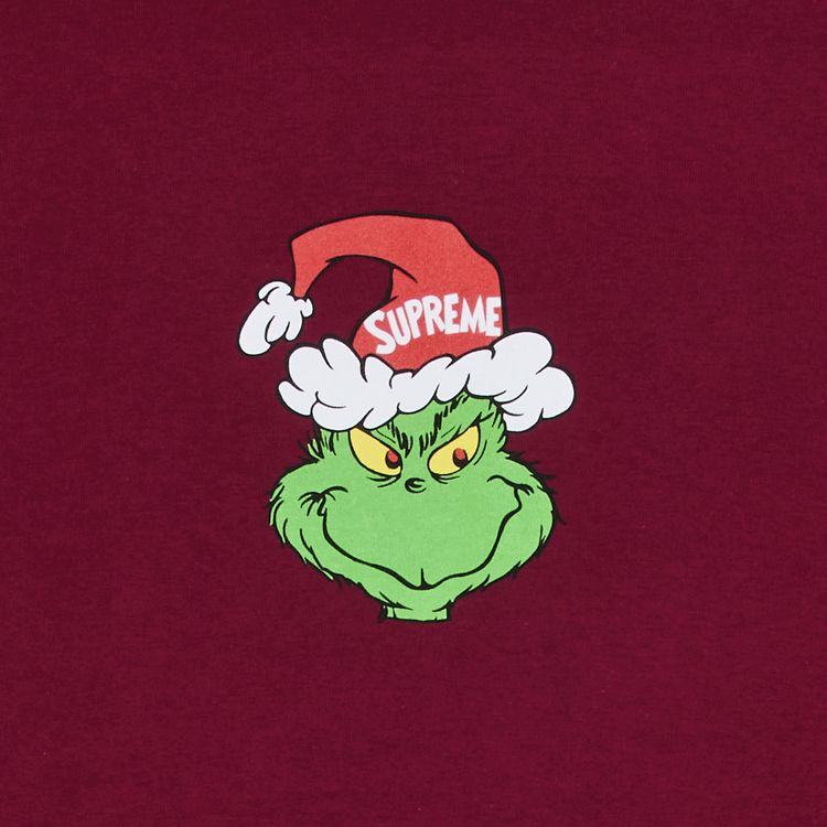 Supreme Grinch Tee Cardinal