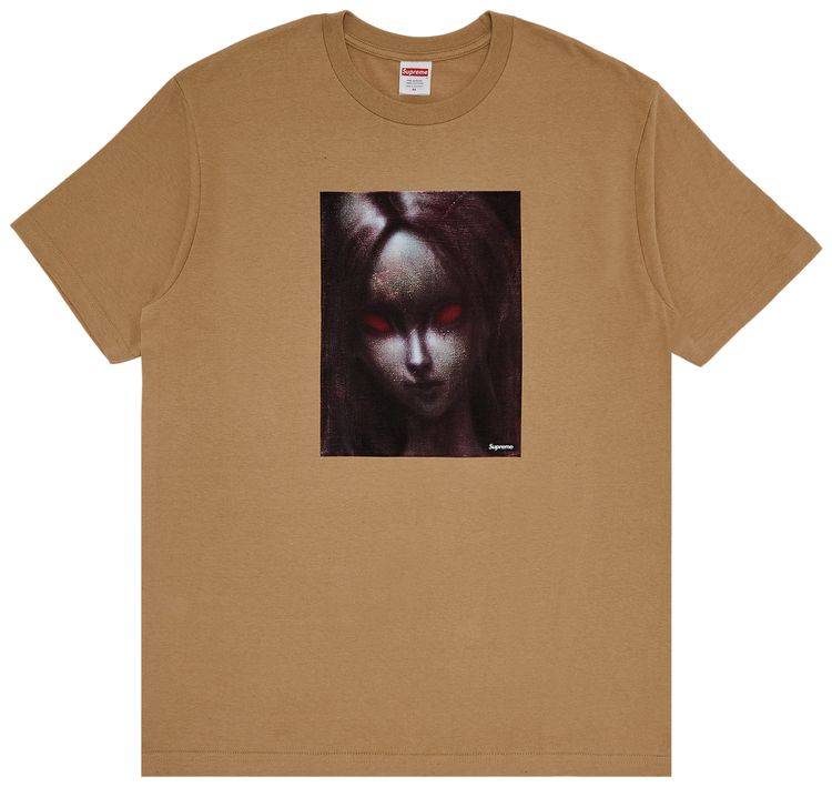 Supreme Red Eyes Tee Khaki