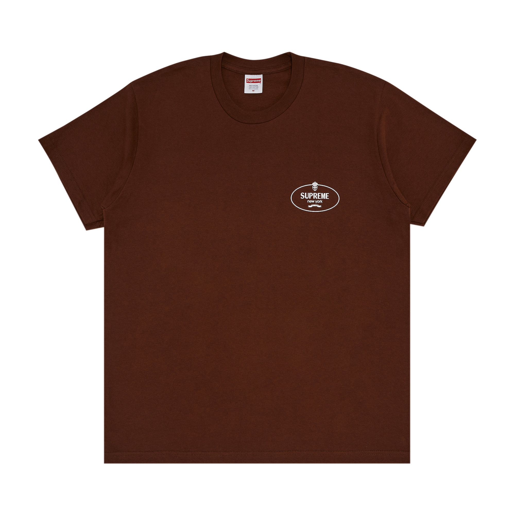 【SUPREME】 Crest T-Shirt Black - 24FW Supreme FW24 Crest Classic Logo Tee Black Size XXL New IN