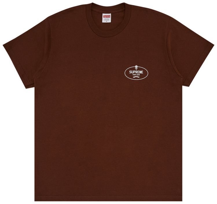 Supreme Crest Tee Brown