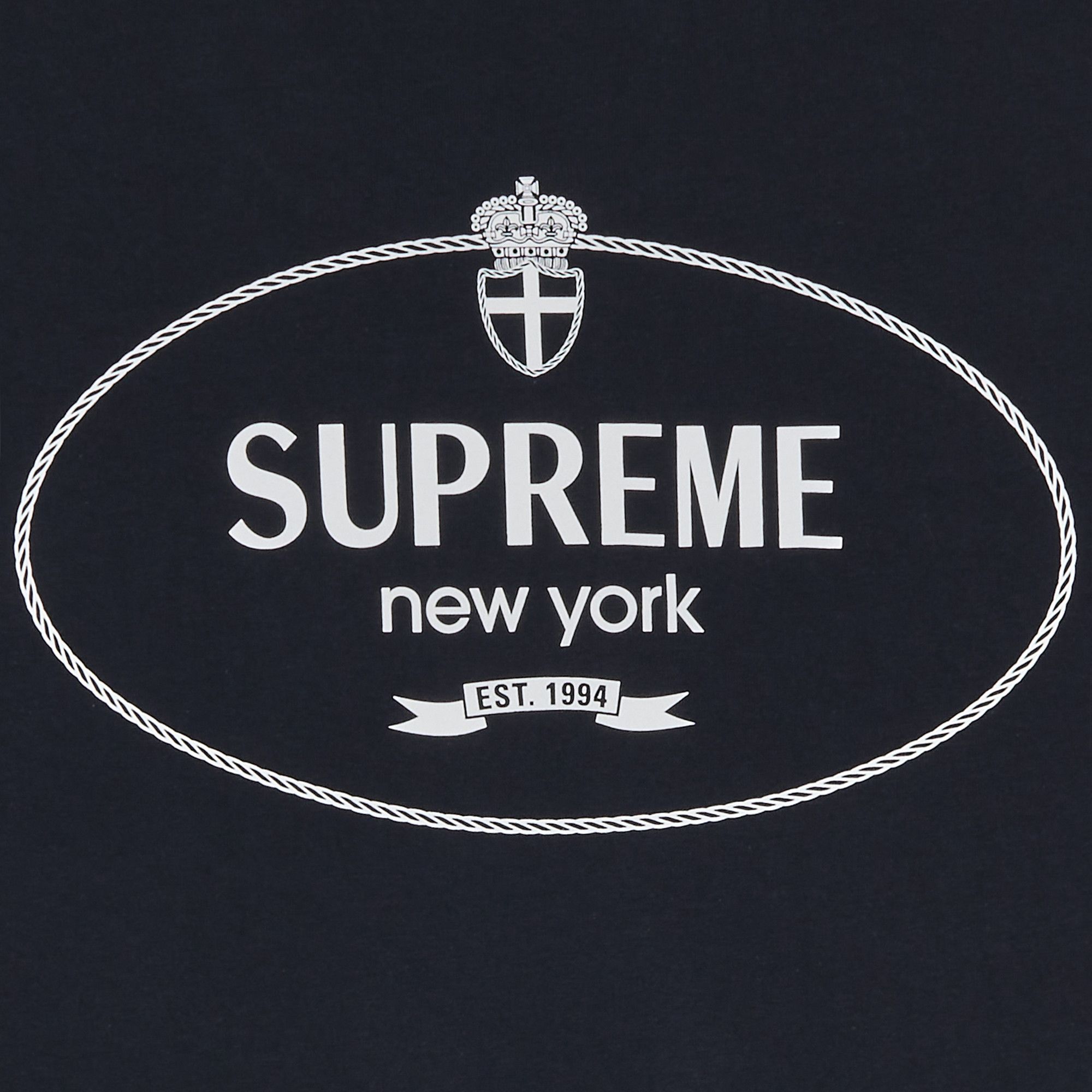 Supreme Crest Tee Navy L - メルカリ