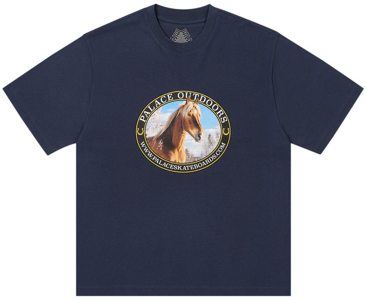 Palace Equestrian T Shirt Navy