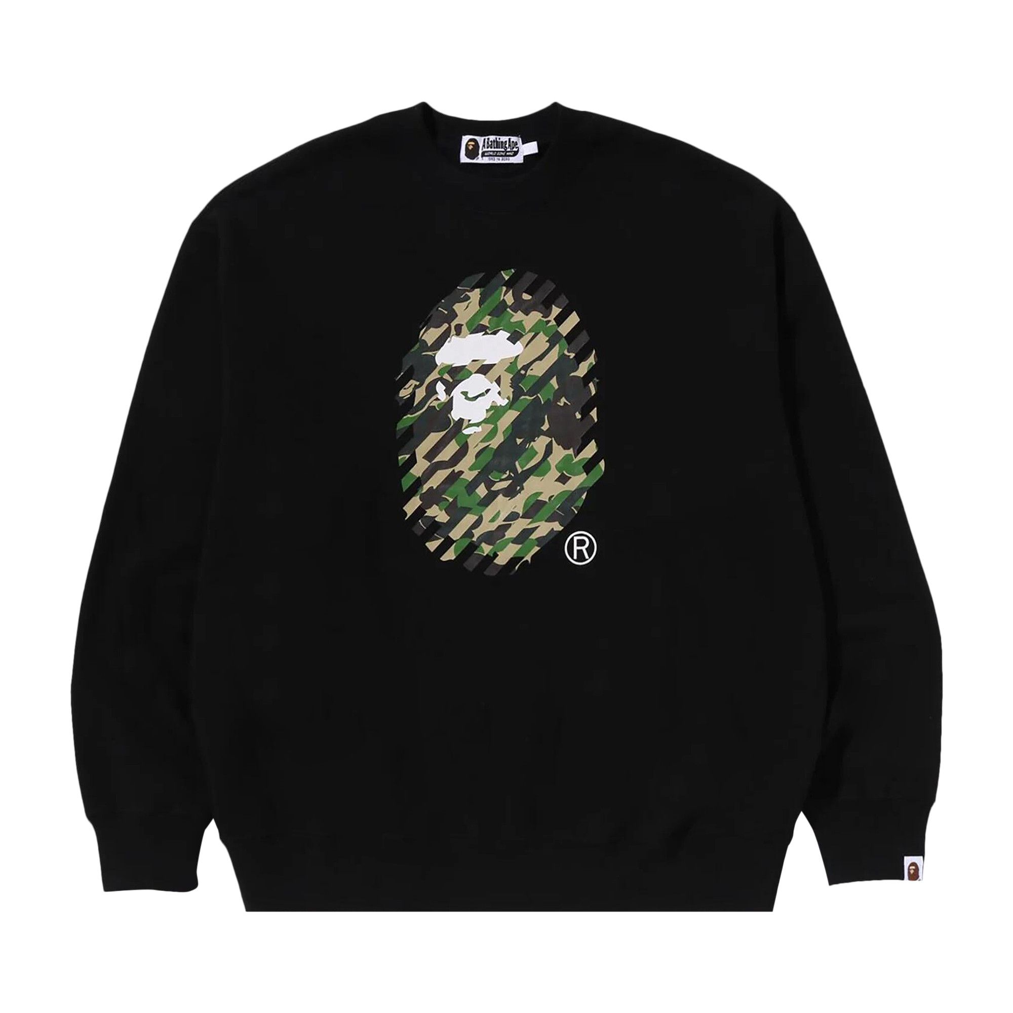 Buy BAPE ABC Camo Ape Head Relaxed Fit Crewneck Sweatshirt
