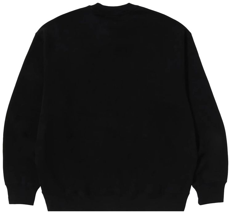 BAPE ABC Camo Ape Head Relaxed Fit Crewneck Sweatshirt Black