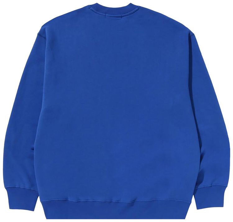BAPE ABC Camo Ape Head Relaxed Fit Crewneck Sweatshirt Blue