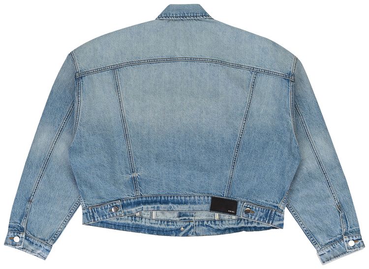 Amiri Oversized Trucker Denim Jackets Clay Indigo