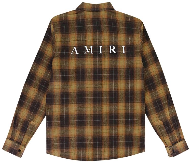 Amiri Flannel Flannel Shirt Brown