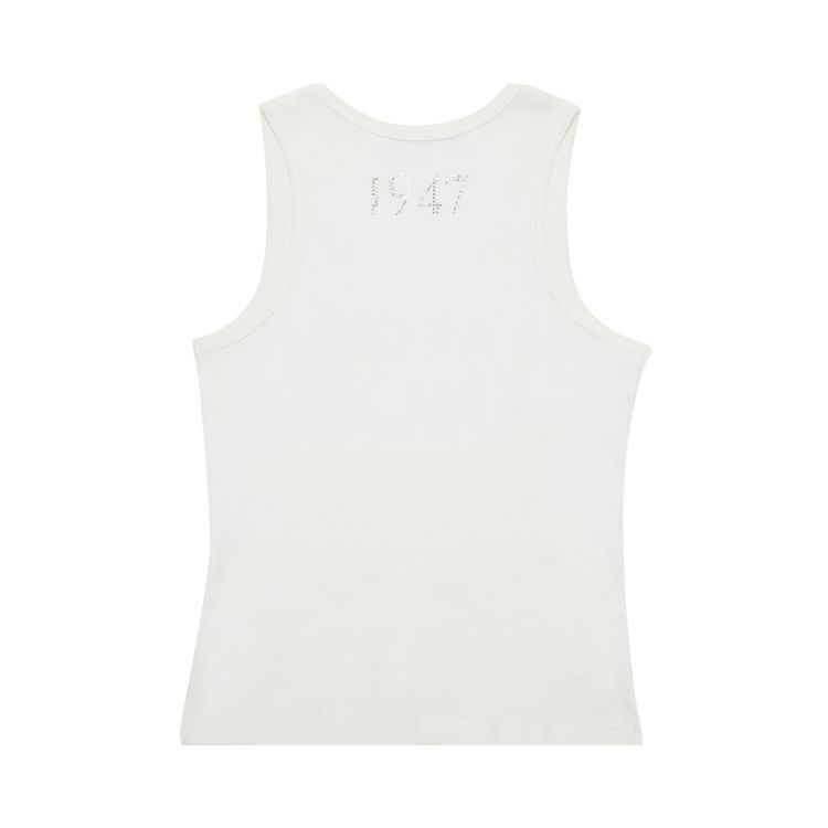 Dior Rhinestone Tank White