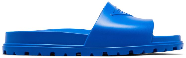 Prada Rubber Slide Sapphire Blue