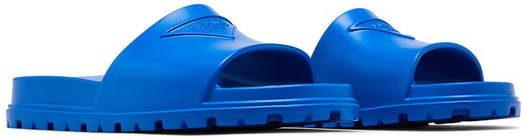 Prada Rubber Slide Sapphire Blue