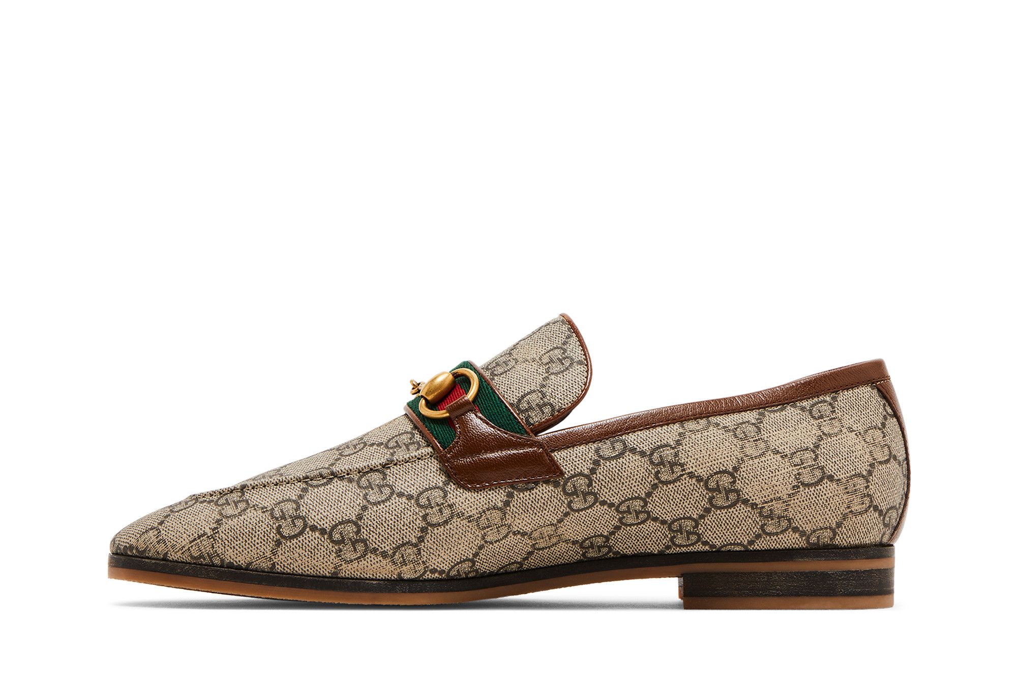 未使用級✨️ GUCCI ベージュキャンバス メタリックロゴ ローファー GGロゴ Buy Gucci Paride Moccasin 'GG Supreme - Beige' - 759648 FACIQ 9756