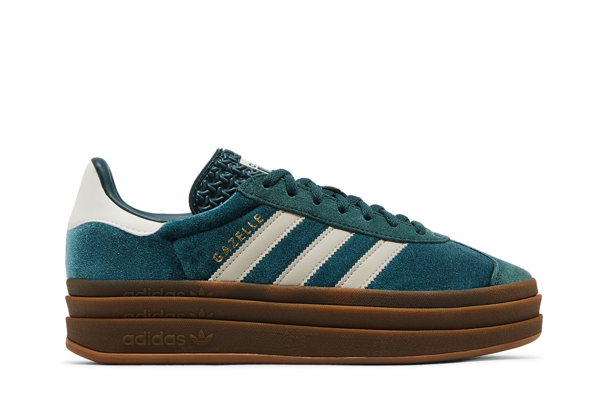 Green velvet adidas best sale