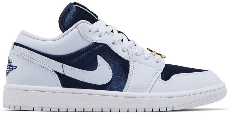 Wmns Air Jordan 1 Low SE Midnight Navy Gold Charms