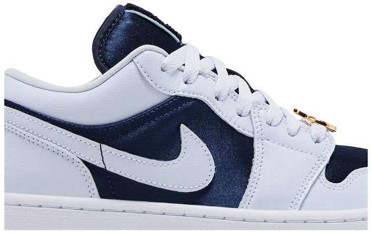 Wmns Air Jordan 1 Low SE Midnight Navy Gold Charms