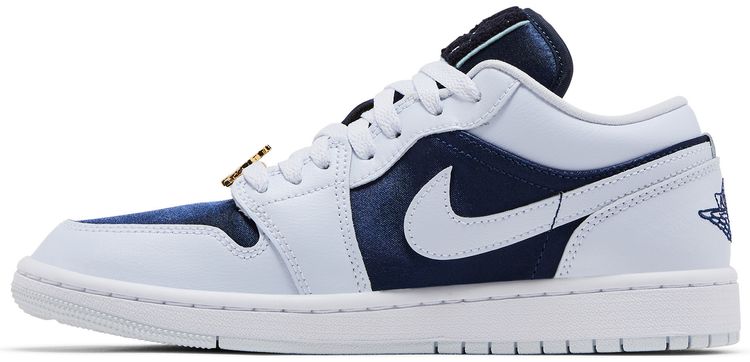 Wmns Air Jordan 1 Low SE Midnight Navy Gold Charms