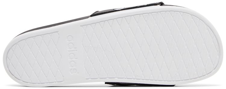 Adidas Adilette Comfort Slide Repeat Logo   Black