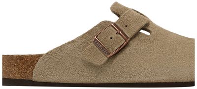 Buy Birkenstock Boston Soft Footbed Suede Narrow 'Taupe' - 0560771 | GOAT
