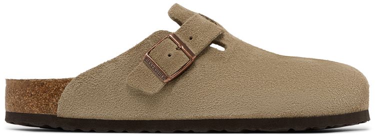Boston Soft Footbed Suede Taupe