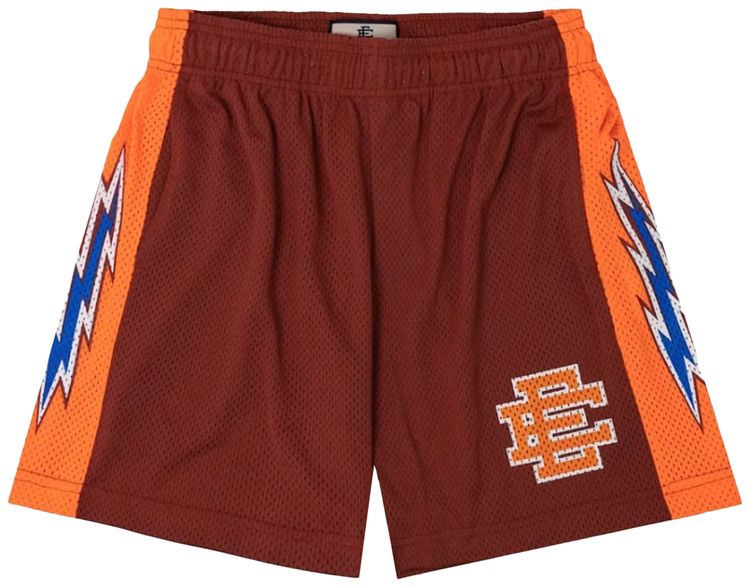 Eric Emanuel Basic Shorts MaroonOrange