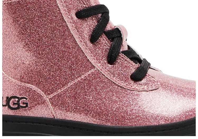 UGG Ashton Lace Up Boot Toddler Glitter Pink