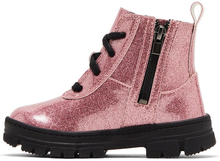 UGG Ashton Lace Up Boot Toddler Glitter Pink