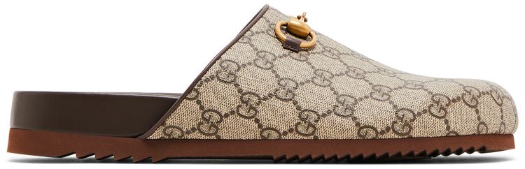 Gucci Wmns Horsebit Slipper GG Supreme Beige