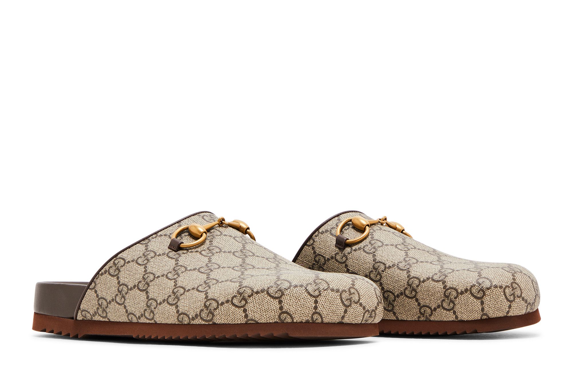 GUCCI｜MULES (749908 KHN80 9769) Gucci GUCCI MULE SLIDES MONOGRAM LOGO LEATHER GG 749908
